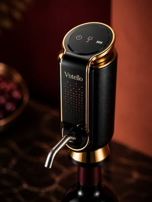 Vntello control cap and LED aeration matrix close-up