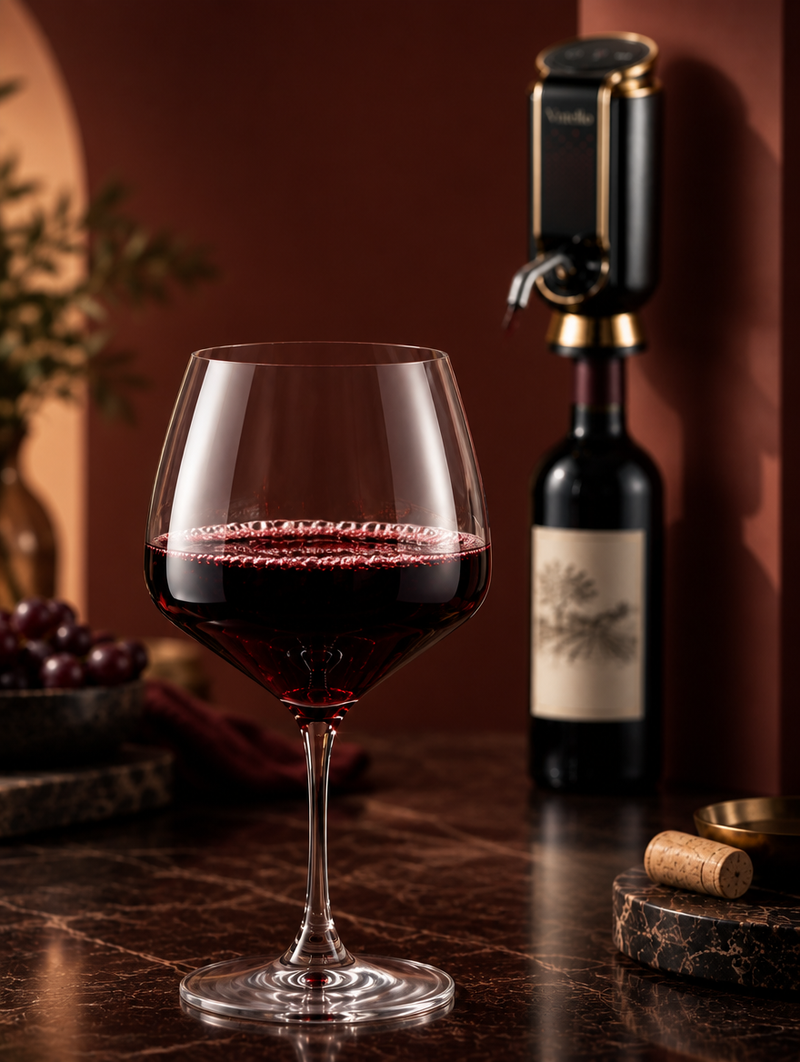 Enjoying a glass poured by Vintello